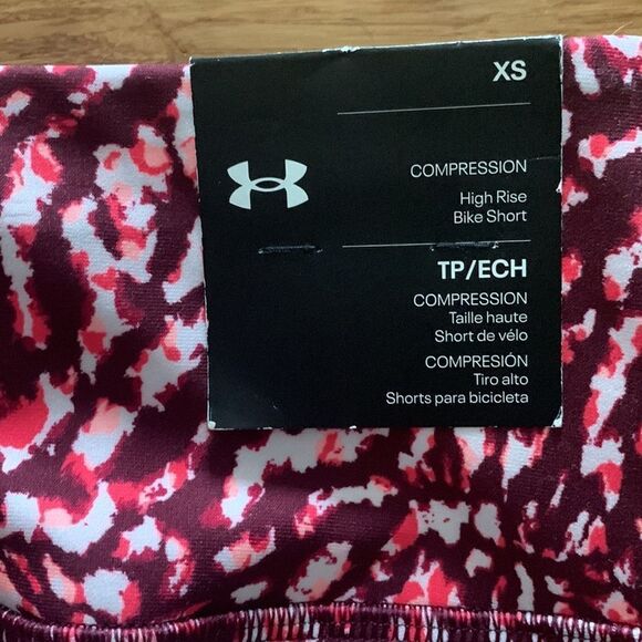 NWT Under Armour Pink and Purple Bike Shorts, XS - Picture 7 of 8